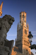 View looking up at the Belfort.Travel  Tourism  Holidays  Icon  Flemish Region