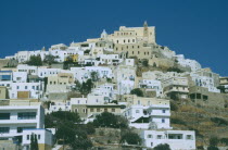 Ermoupolis. Mountain city of the Ano Sypros Catholic quater.