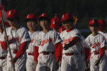 The Sawara Junior Knights parade in as part of a tournament opening ceremony8 - 12 years old   3rd to 6th grade