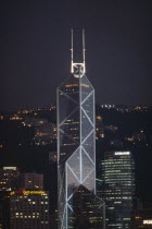 Bank of China building at night