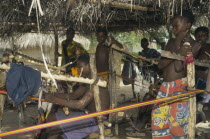 Kente cloth weavers