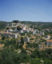 Inland hillside village