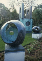 Barbara Hepworth Sculptures In Studio House garden