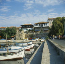 Fishing boats in harbour on the Black Sea