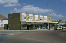 Row of local shops in Hampden Park area.