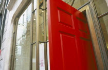 The famous Elizabeth Arden Red door on 5th Avenue.