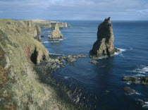 Stacks of Duncansby.  Pointed sea stacks off the North East coast.