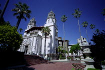 Exterior view of the castle built and Owned by William Randolph HearstState Historical Monument