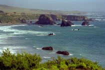 View along coastline that runs along Highway 1 to the south of Montery and Carmel