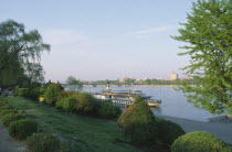 Gardens on the banks of the Taedong River