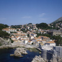 View over the city and bay.