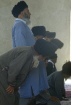 Turkmens at prayer in mosque.AshgabatPoltoratsk