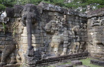 The Terrace of the Elephants.  Detail of relief carving.