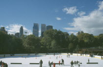 Wollman ice rink in Central Park