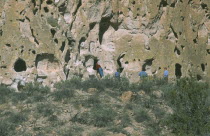 Anasazi Indian cave dwellings in the national monument