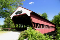 Swift River Covered Bridge  wooden structure over water. streamriver streamriver