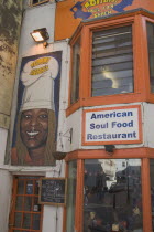 Momma Cherrys Soul Food Restaurant frontage.