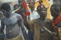 Ancestor worship voodoo ceremony.