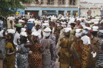 Women carrying offerings on their heads at the Golden Jubilee celebrations