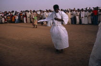 Dervish dancer whirling in trance after performing dhikr.Sufism