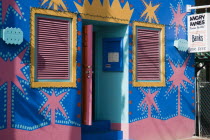 Angry Annies brightly decorated traditional Barbadian food restaurant and bar in Holetown