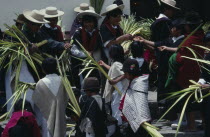 Palm sunday celebrations.