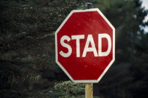 Road traffic sign in Gaelic.Eire Republic Ireland  Eire Republic Ireland  Eire Republic Ireland  Eire Republic Ireland  Eire Republic Ireland