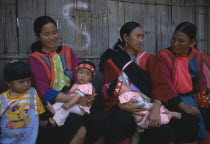 Lisu women and babies.