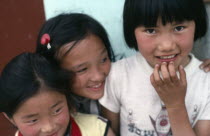 Three young girls.