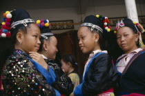 Hmong women in traditional dress