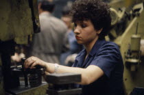 Female factory worker.