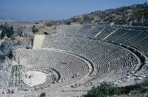 View over Theatre which dates from the first to the second century and seated twenty five thousand Theater