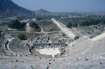 View over Theatre and Arcadian or Harbour Street with visitors Theater