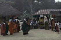 Dancers at New Year Festival. Igbo