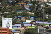 La Planicie community above main highway leaving the hillside town and en route to La Guaira and the national airport