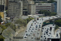 View of main autopista with Aladin pay by the hour hotel in foreground.    motorway