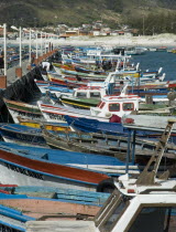 Fishing boats in harbour  Arraial do Cabo  near to Praia dos Anjos   Brasil