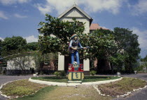 Statue outside the Bob Marley Museum