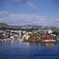 View over the harbour and old town.Capitol