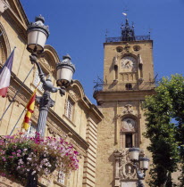 The Watch Tower in Town Hall square.Aix-en-ProvenceCote D ZurBouche du Rhone