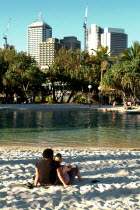 Sunbathers in the Southbank Complex - BrisbaneAntipodean Aussie Australian Oceania Oz