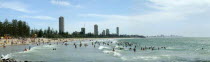 Panorama of Burleigh Heads and Surfers ParadiseAntipodean Aussie Australian Oceania Oz