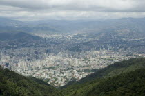 View over city from the Avila mountain.