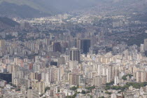 View over city from the Avila mountain.