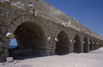 Roman Aqueduct.  Western section with arches and wall