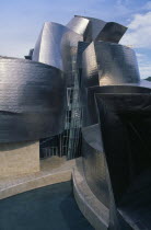 Exterior of the Guggenheim Museum by Frank Gehry.