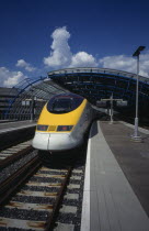 Eurostar Train at Waterloo Station Platform