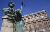 Bust of Istvan Szechenyi outside the Hungarian Academy of Sciences.Eastern Europe  Eastern Europe