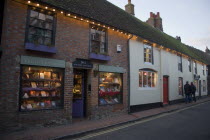 Much Ado bookshop in the high street.Great Britain UK United Kingdom British Isles