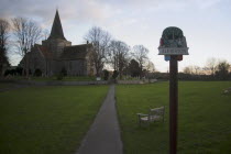 St Andrew s church in a warm evening light.Great Britain UK United Kingdom British Isles